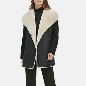 Calvin Klein faux shearling faux suede jacket